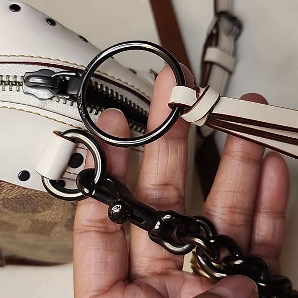 Coach Camera Bag Patches In Signature Tan Chalk - Picture 15 of 16